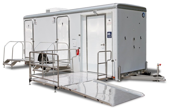 Mobile Laundry Trailer Rental With Locker Rooms