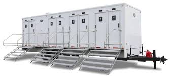 Large 8 Stall Restroom Trailer Rentals in Nebraska