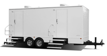 6 Stall Bathroom Trailer Rental in Summit, Nebraska